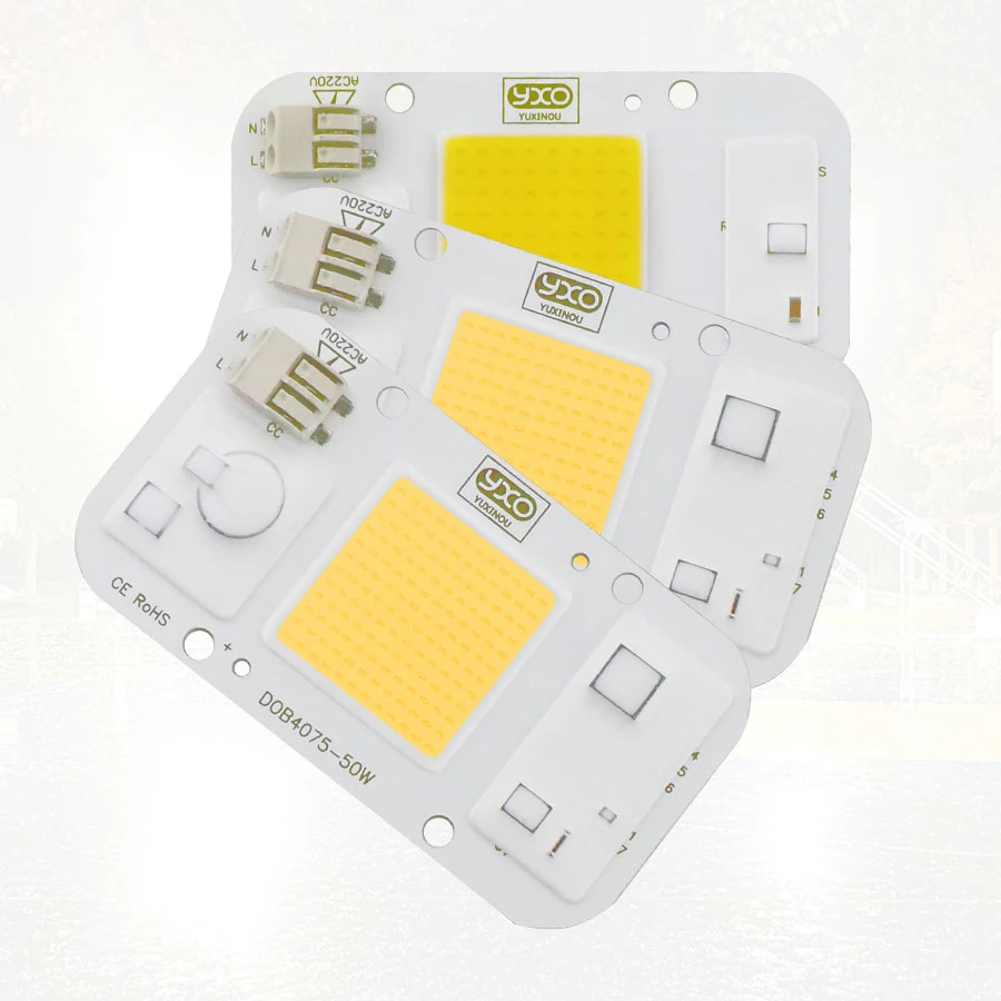 
High Cri 20W 30W 50W Cob Led Chip High Density Modules Flood Lights Led Chips Board 