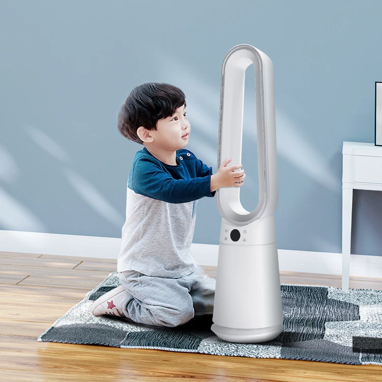 New Design Appearance Air Cooling Bladeless Fan High Quality Abs Material Tower Smart Bladeless Fan