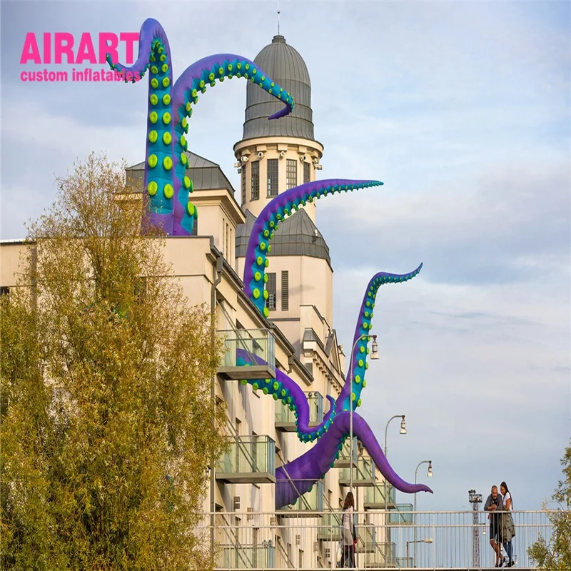 Building decoration inflatable tentacles inflatable octopus tentacles arm