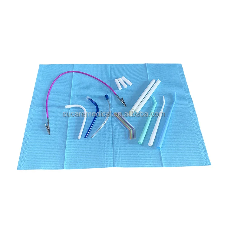 Various dental supplies disposable consumables suction tips China manufacturer dental bib