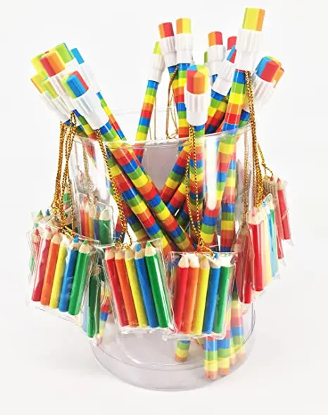 Милый Набор радужных карандашей с ластиком