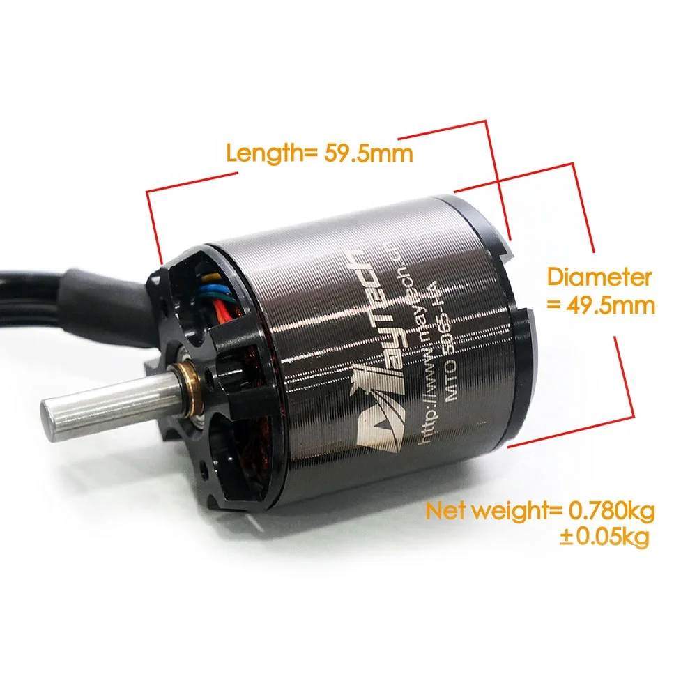 Maytech Electric Skateboard Brushless DC Motor 5065 220KV Outrunner Sensored Open Cover Motor Esk8 Robots Belt BLDC Motor