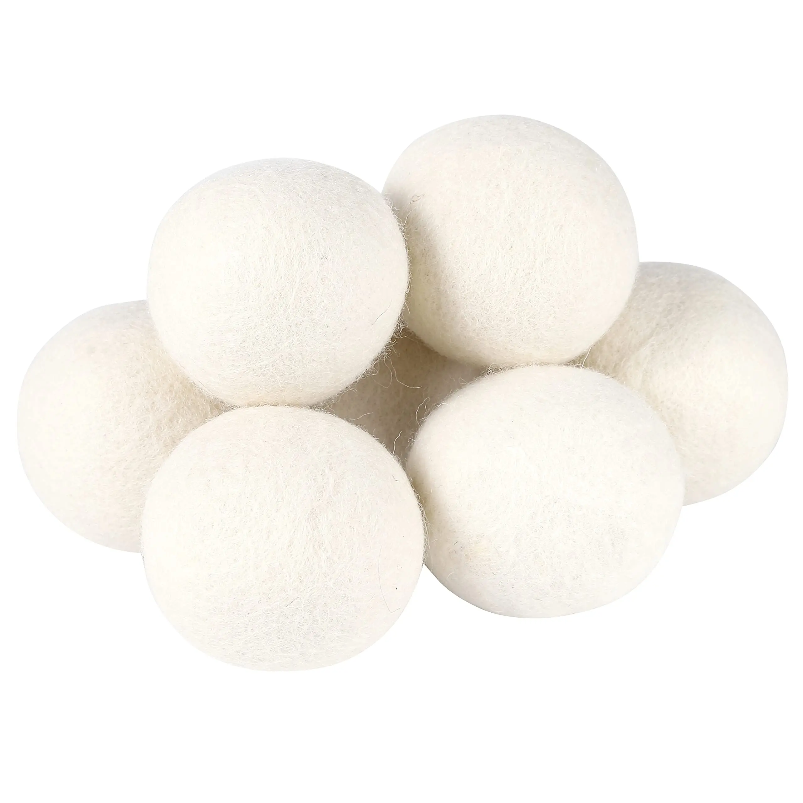 6-Pack Dryer Ball Top Seller Products New Trending in USA Private Label Gray White Wool