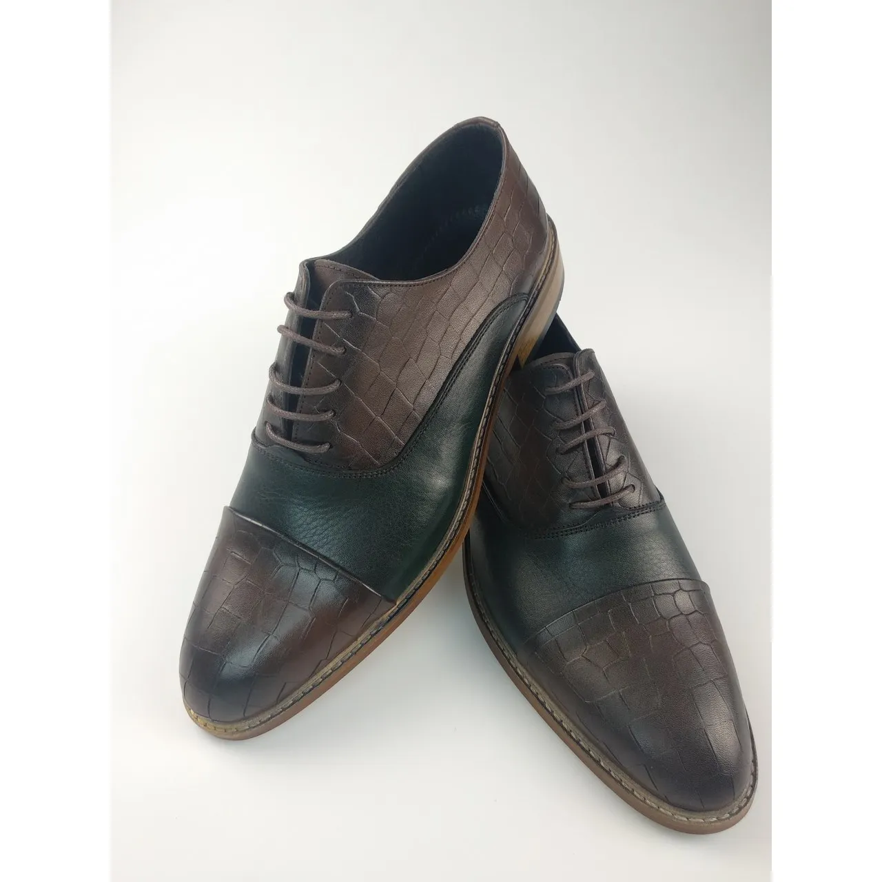 Double Colour Men Shoes Good Oualty Men Formal Best Quality Genuine Leather Turkey