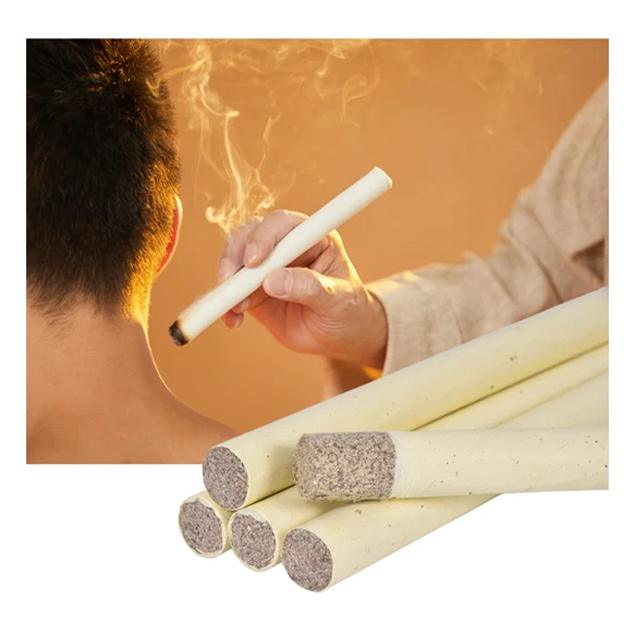 Lemei relieve physical fatigue and pain fatigue 3-year-old mugwort moxa cone smoke moxibustion moxa stick rolls tradicional