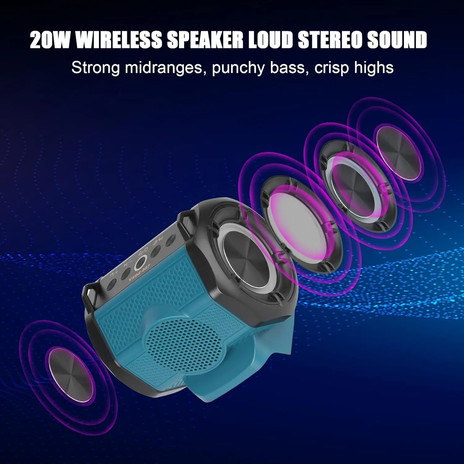 Speaker For Mil waukee/Mak ita/Dew alt Bos ch 18-20V Li-ion Battery With USB Type-C Port Bluetooth-compatible Player Loudspeaker