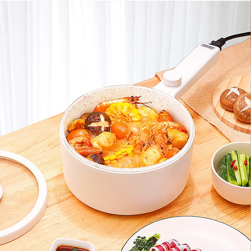 Multipurpose Home Wok 1.5L Non-stick coating Electric Mini Portable Omelette wok