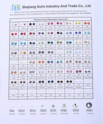 XULIN Accept Customized SS3-SS50 Normal Faceted Flat Back Round Glass Stones Crystal AB Rhinestones In Bulk