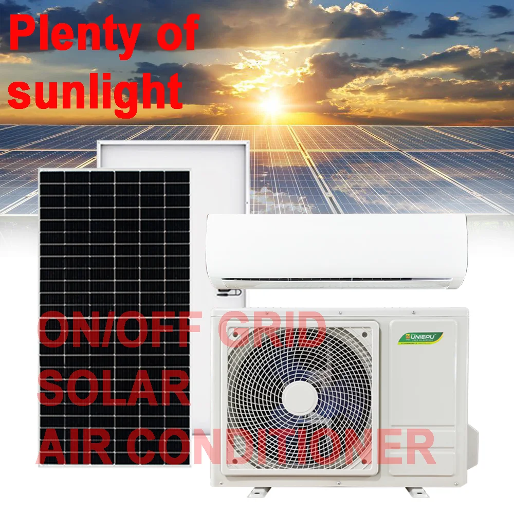 Wifi R32 On/off Grid 3in1 Saves Up To 95%of Electricity Heater/cool Split Hybrid Solar Dc Air Conditioner Aconly Dconly Or Ac+dc