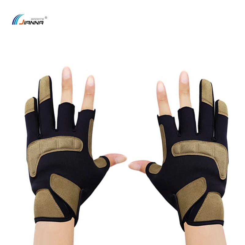 Перчатки для рыбалки мужские и женские спортивные велосипедные спортивные перчатки с открытыми пальцами дышащие Нескользящие перчатки для тренировок в тренажерном зале