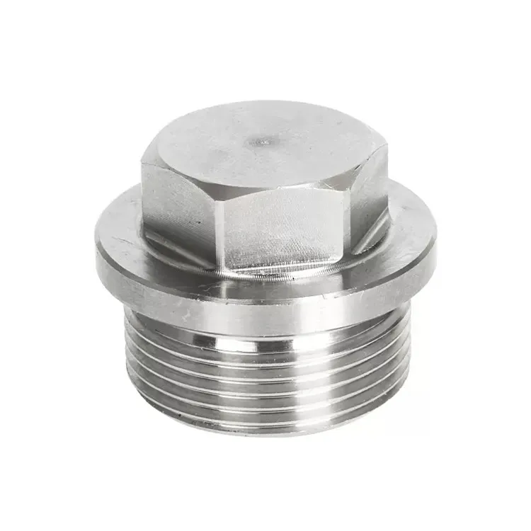 stainless steel 304 316 din 910 Hexagon Head Screw plugs with collar