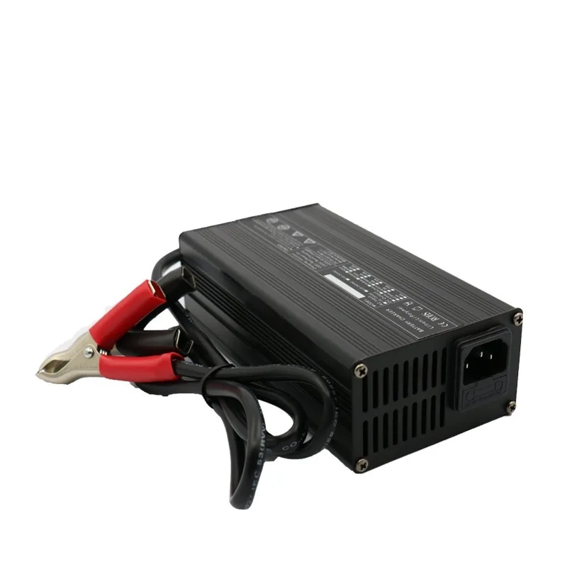 SRITEC 3.65V 20A LFP Charger For 1S 3.2V LiFePO4 50AH 100AH 200AH Battery Cell Alligator clips Crocodile clip Aluminum shell