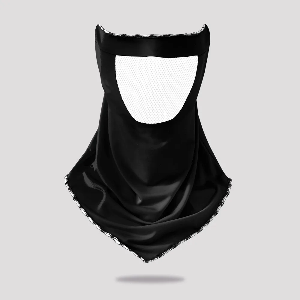Ice Silk Sunscreen 2024 Summer Outdoor Cycling Riding Balaclava Sun Proof Full Face Scarf Veil Cycling Scarf