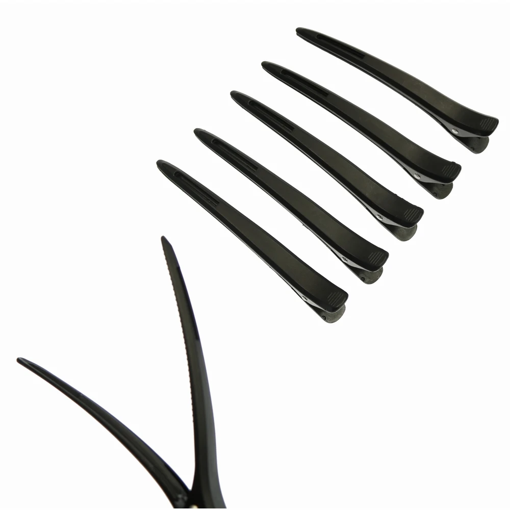 Private Label Customized Hairdressing Carbon Hair Section Clip Salon Barber Hairclip