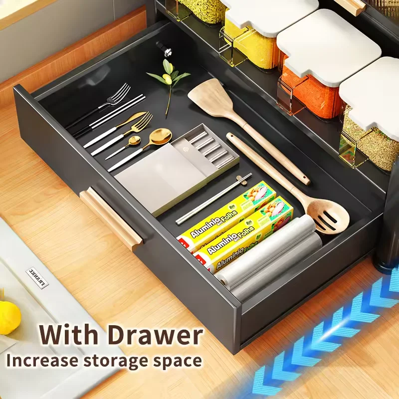 Wholesale high-quality magnetic spice drawer organizer efficient vertical installation fast access to storage metal