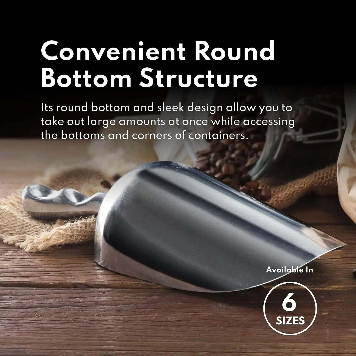 Round Bottom ScoopAluminum ScoopLeaf ScoopIce ScoopDried Fruit Feed ScoopFlour Scoop