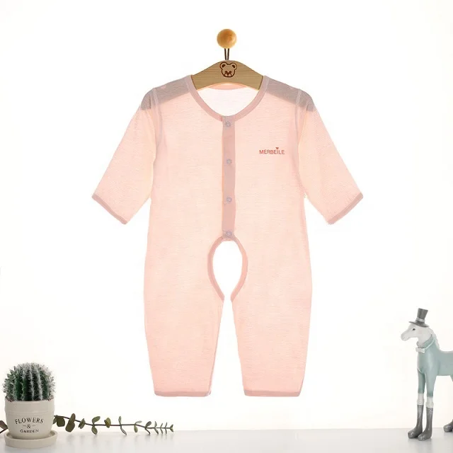 
Bamboo Baby Clothes Romper Kids Clothes 0-3 Months Comfortable For Summer Summer Wear Clothing High Quality Long Sleeve Jumpsuit 