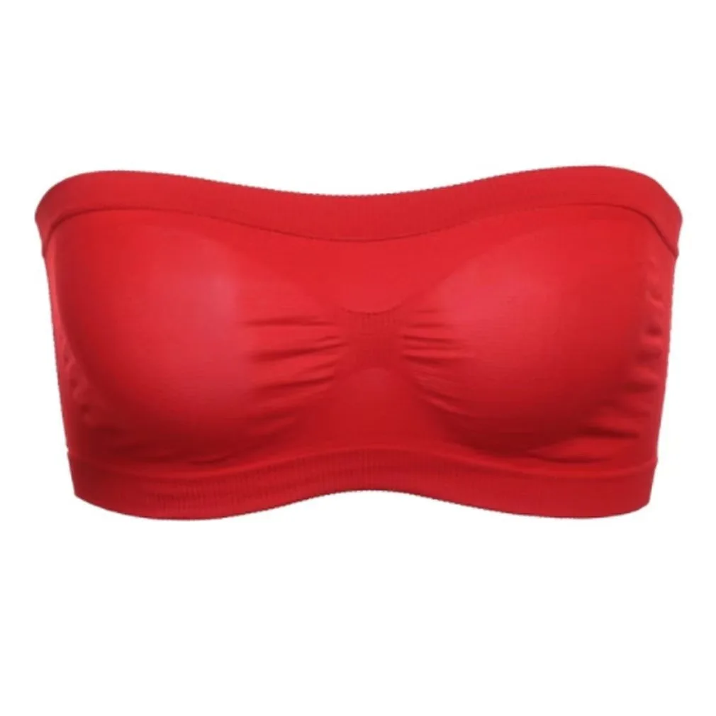 Women Lady Sports tube top bra Strapless Breathable high quality bandeau strapless bras for women tube tops bra