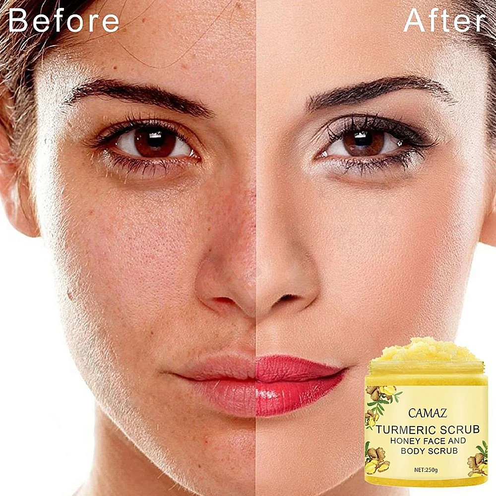 Turmeric Body Scrub cleansing anti aging scrub brightening exfoliating dull skin ginger body wash face scrub for skincare