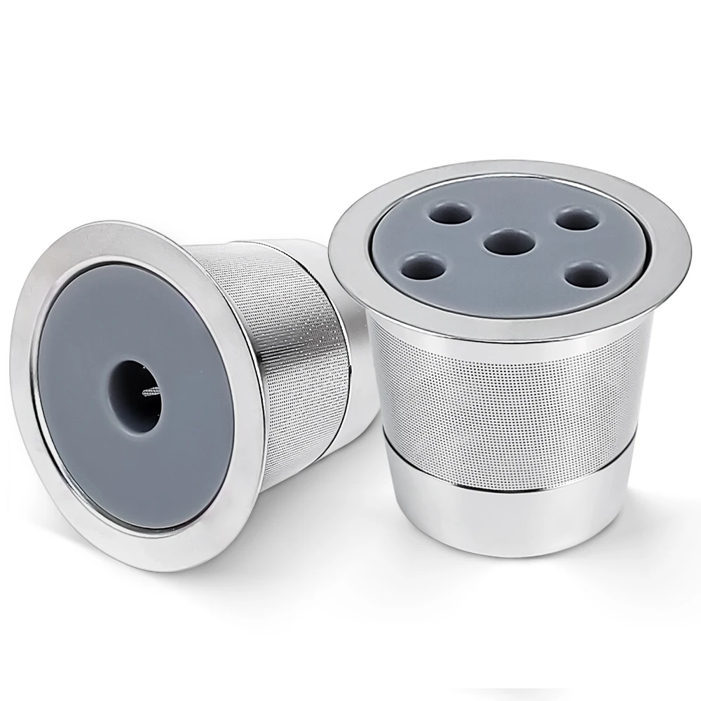 Reusable K Cup Coffee Makere Stainless Steel Reusable k Cups Coffee Pods for Keurig K-supreme Plus 1/5 Holes Capsule