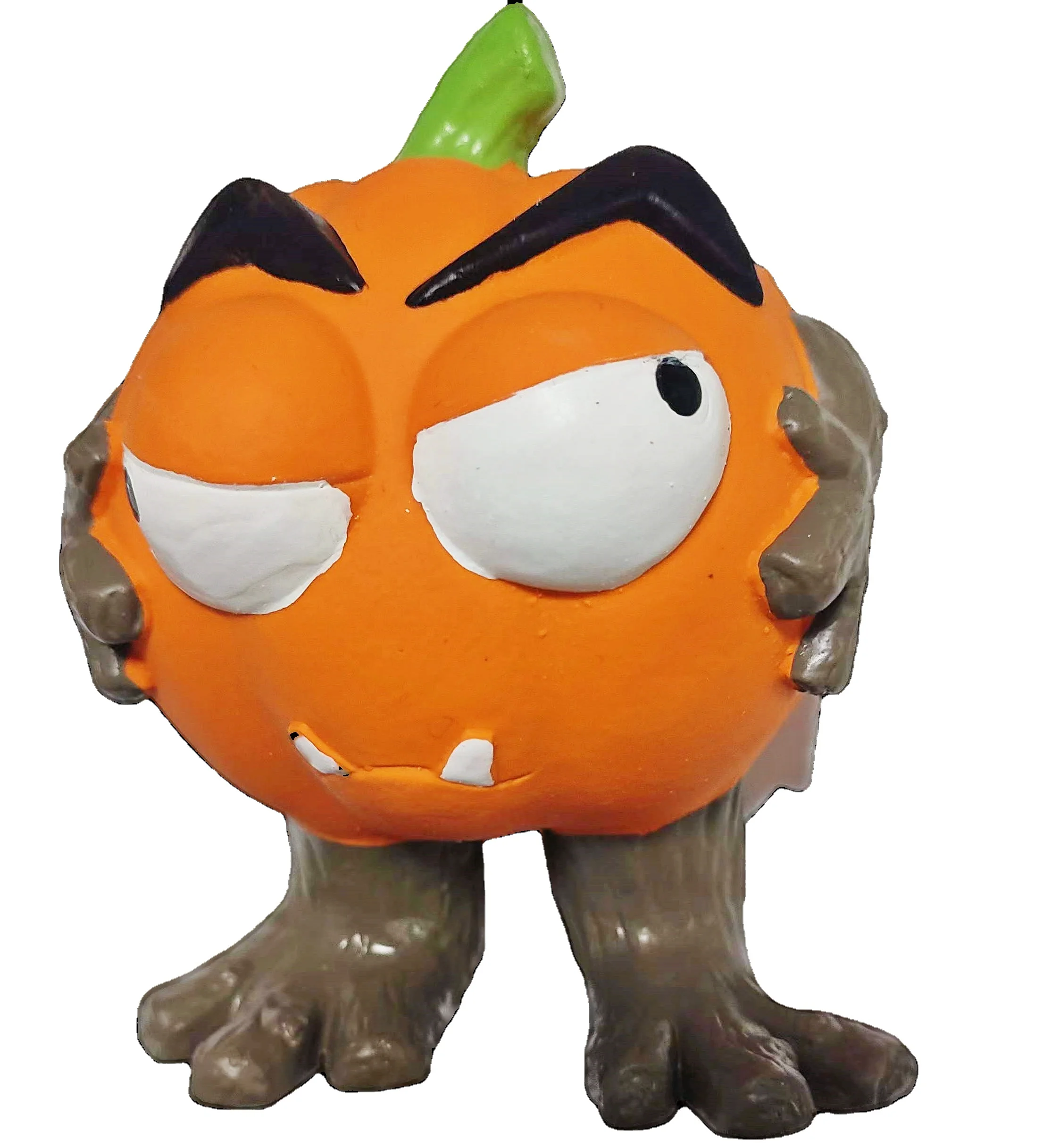 Halloween latex 12 cm pumpkin dog toys squeaky pet toy for dog Eco-friendly