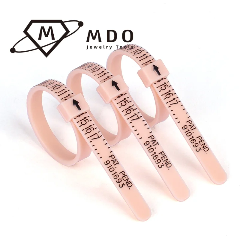 Diameter Adjuster US 1-17 Finger Measuring Ruler Tape Plastic Measure Tool Ring Sizer Finger Gauge Jewelry Measuring Tools