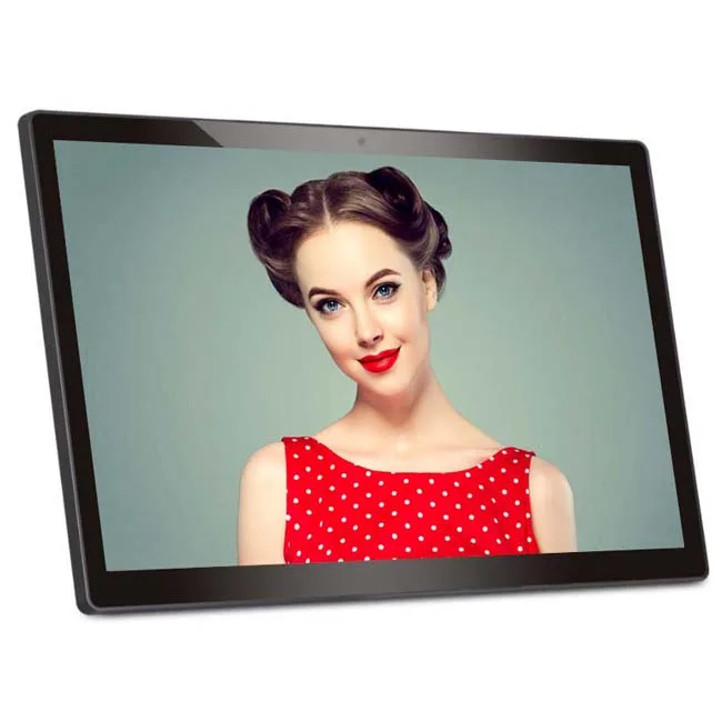 18.5 inch wall mount digital signage advertising display android all in one 18.5 inch FHD 1080P capacitive touch android tablet