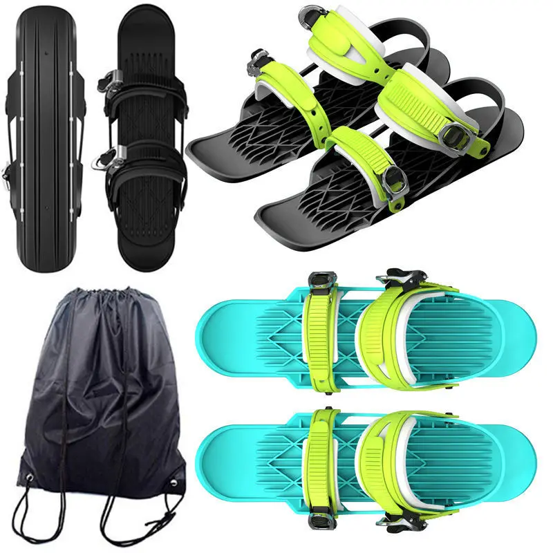 Customized Winter sports camping Outdoor Skiboard Snowblades Adjustable Bindings Mini Ski boots