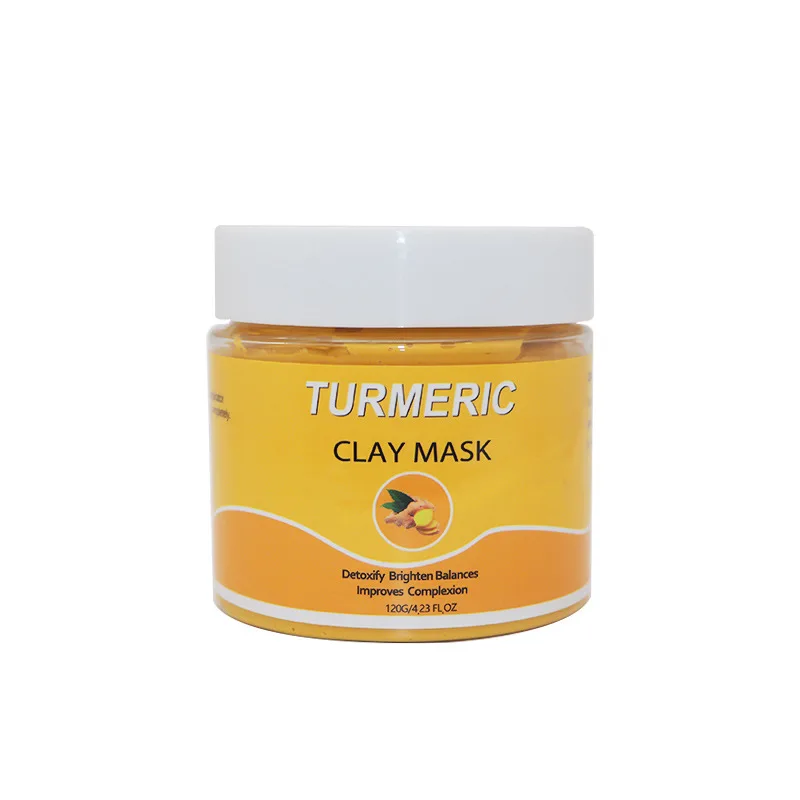 Private Label Whitening Anti Aging Fast Whitening Turmeric Clay Mask for face and body
