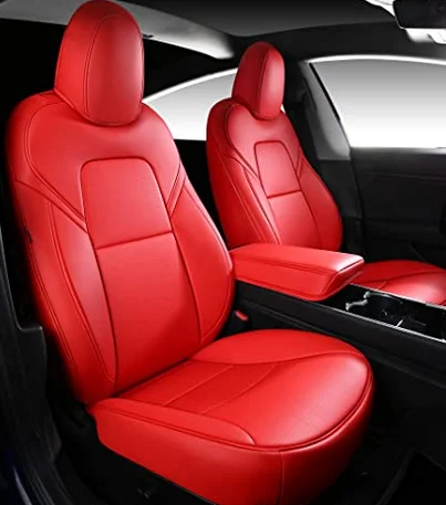 Tesla Model 3 & Model Y Leather Covers Car Elegant Design Car Seats Cushions Full Capes Car Accessories