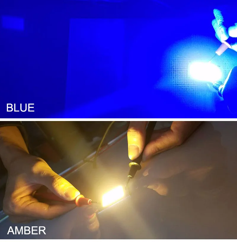 High Power 50W LED COB Chip White Red Green Blue Amber Color 12V LED Chip 4040mm