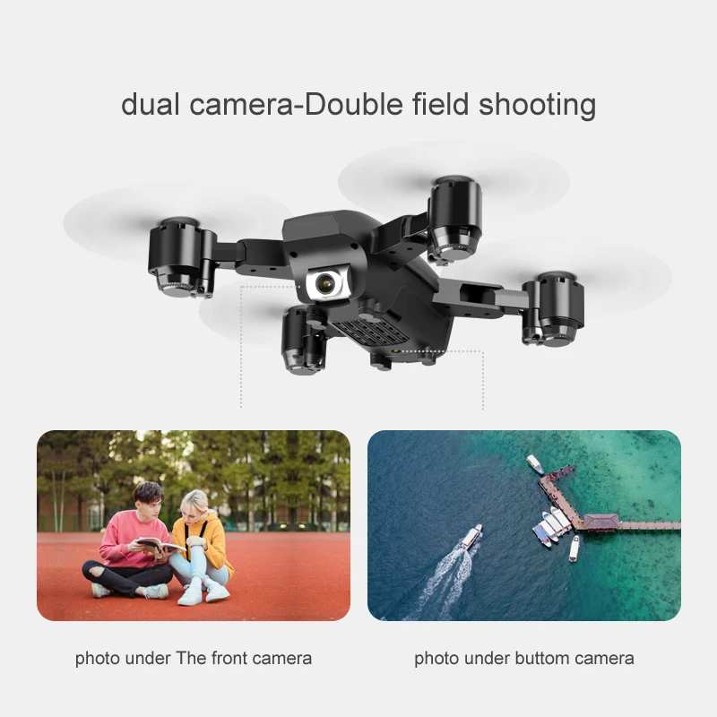 F63 RC Drone 5G 4K HD Dual Angle Camera Photography Quadcopter GPS Remote Control Helicopter FPV Folding Professional Drone Gift