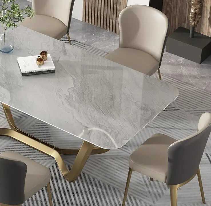 home furniture dining room table designs hotel glass dining table and 6 chairs stainless steel dining table set