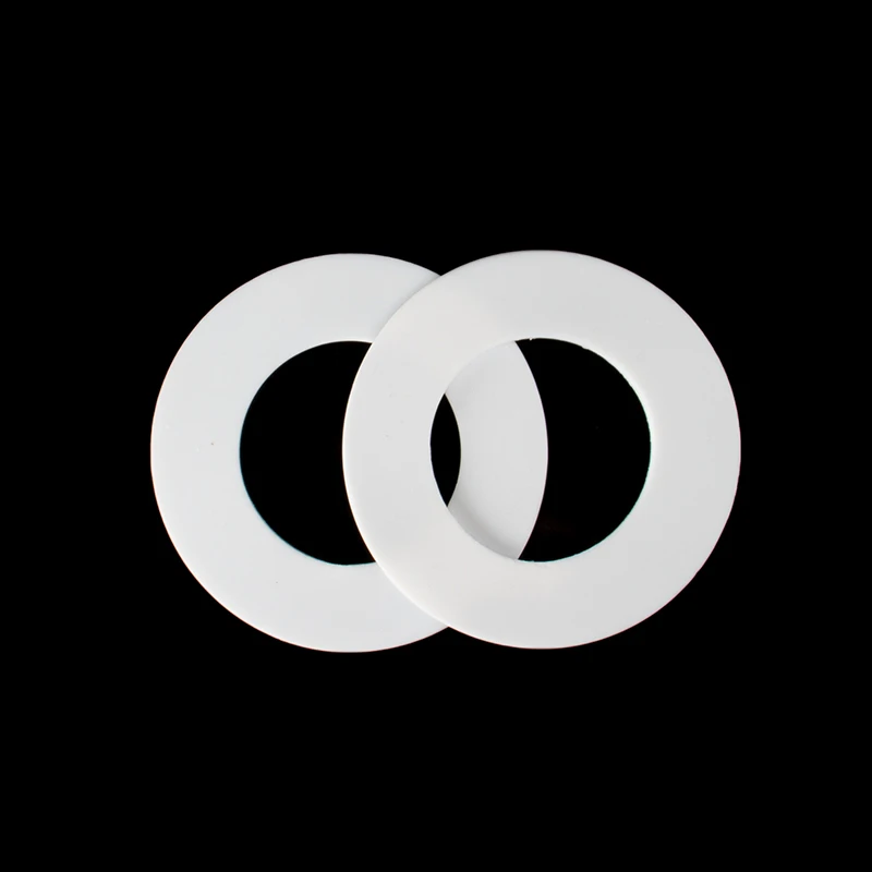 PTFE gasket PTFE gasket sealing ring high temperature ptfe white  plastic king flange flat gasket processing