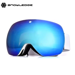 Snowledge 166C jet ski goggles water proof best quality factory wholesale ski goggles plain ski glasses