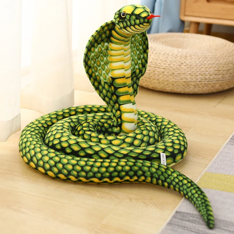 Amazon Plush Toys Explosive Simulation Cobra Manufacturers Source Live Prop Animal Foreign Trade