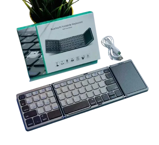 Foldable keyboard with touchpad For Windows Android Tablet mini Bt Wireless Keyboard
