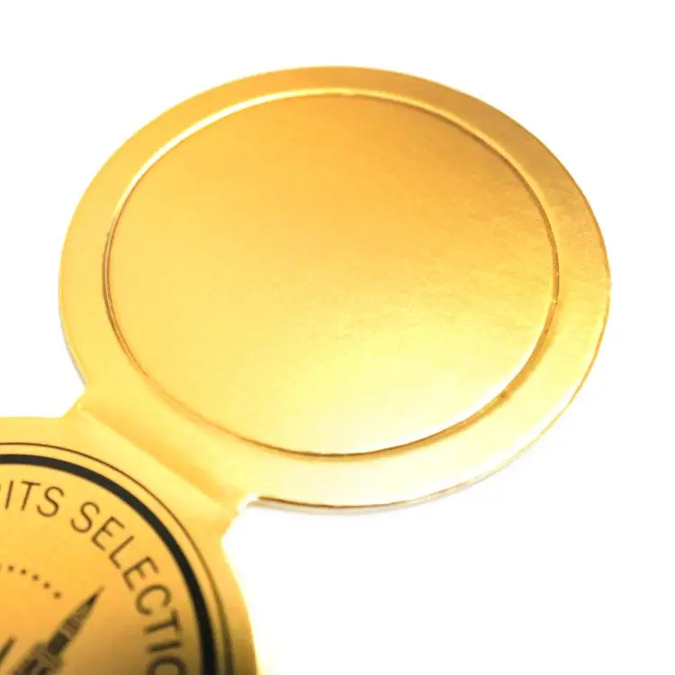 Company logo Image printed on wine bottle neck paper hang tags