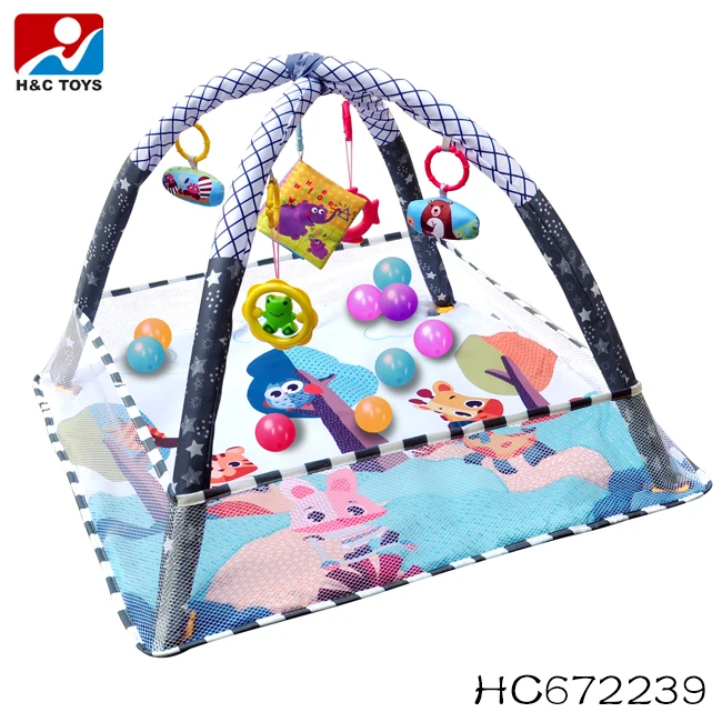 Baby with fence fitness stand toy newborn baby music fitness stand game mat crawling baby gym play mat
