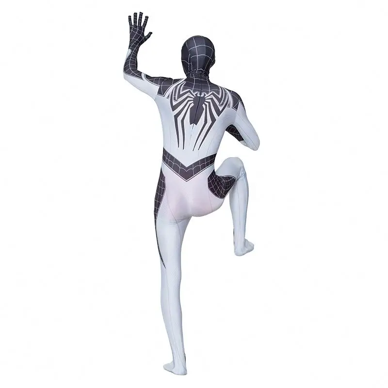 Superhero Black Zentai Suit for Halloween TV&Movie Cosplay Black Spider Man Costume for Kids&Adults