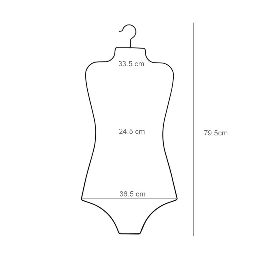 BST Custom Simple Women Clothes Drying Hangers Metal Summer Swimwear Bikini Hangers