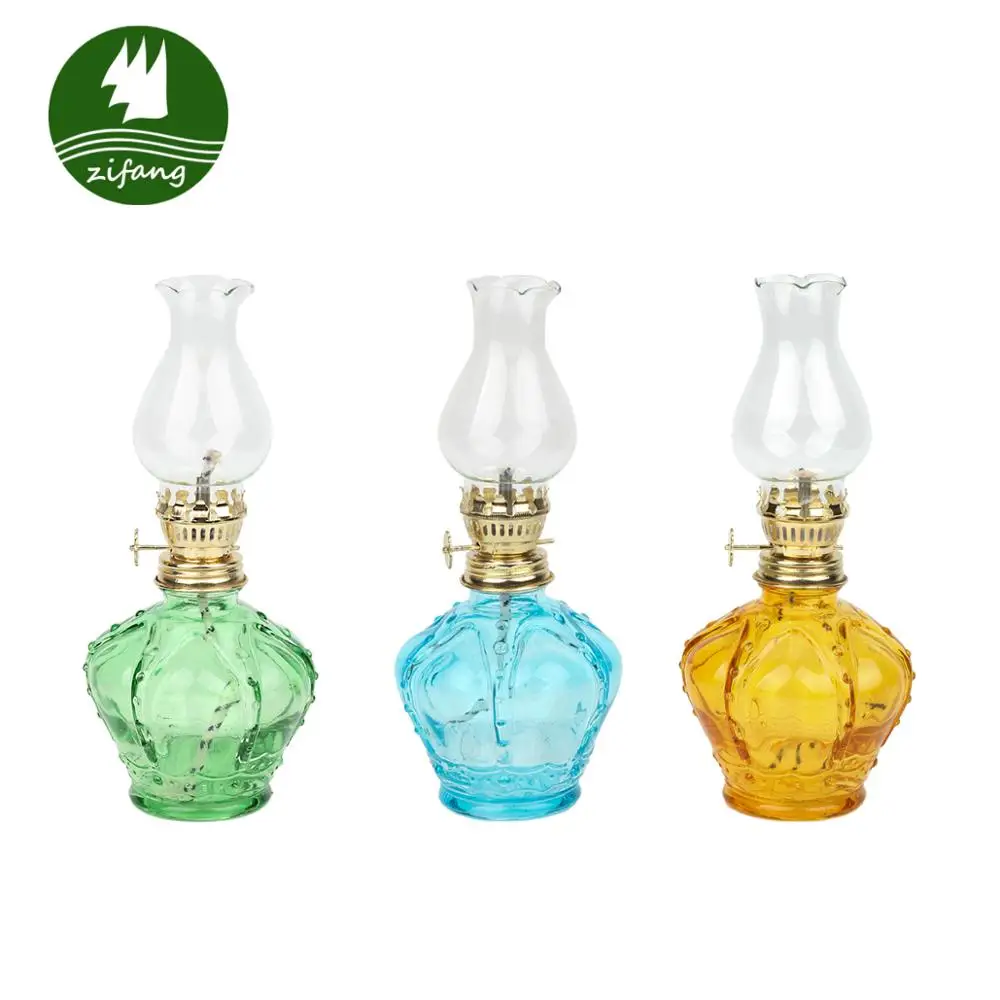 Factory Wholesale Custom Decorative Mini Glass Lighting Oil Lamp