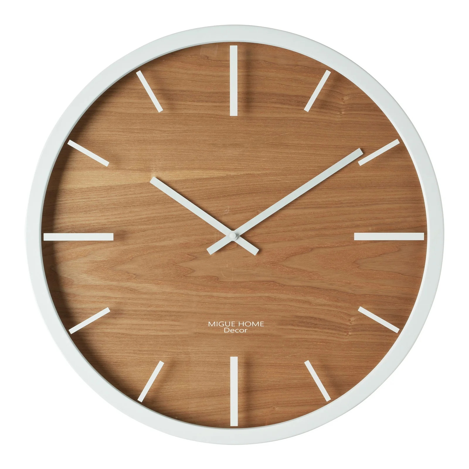 New arrivals 12inch 30cm modern natural european quartz wall clock home decorative for living room