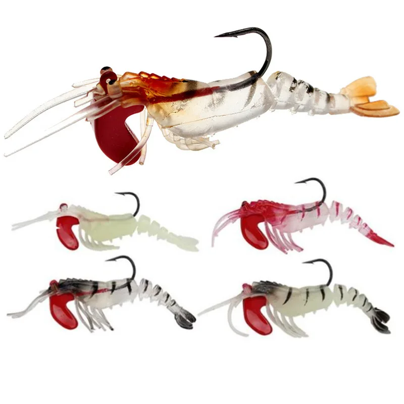 New Arrival  Bionic 7cm 13g Swim Bait Trout Artificial Bass Plastic Shrimp Bait Prawn Soft Lures Fishing