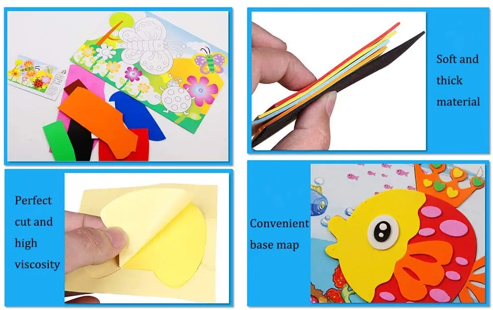 Sunflowers Windmill Kindergarten home EVA foam railing wall sticker For Kids Room and furniture decoration