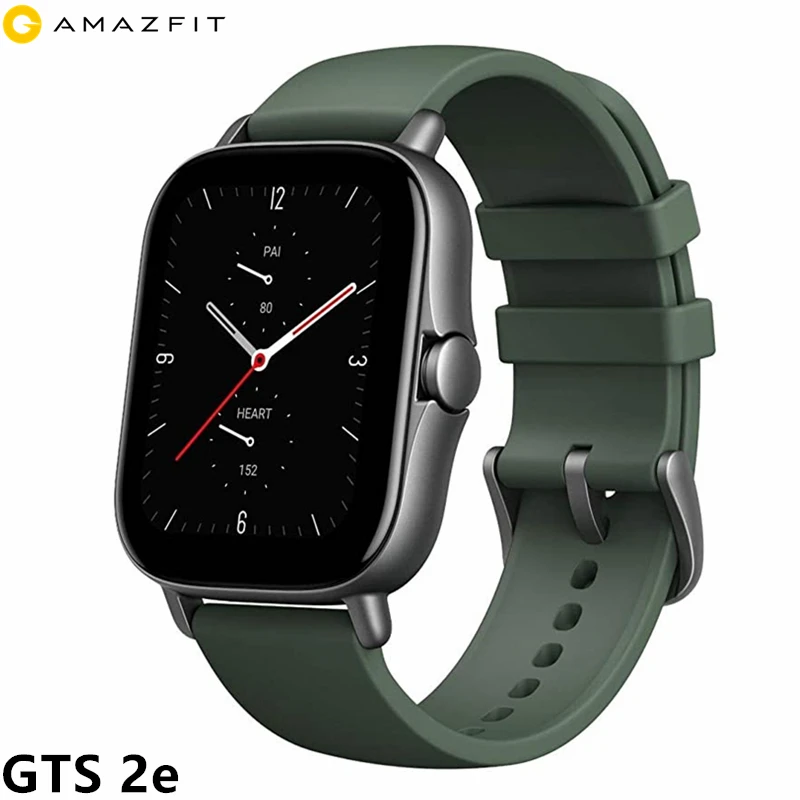 2021 New Global Amazfit GTS 2e Smartwatch 24H 90 Sports Modes 5 ATM 24 Days Battery Life Smart Watch for Android