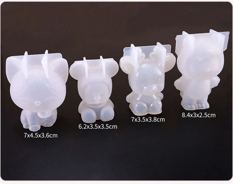 Горячие Кристаллы 3d Животные под заказ силиконовые формы смола Форма Силиконовые Ювелирные изделия для resina