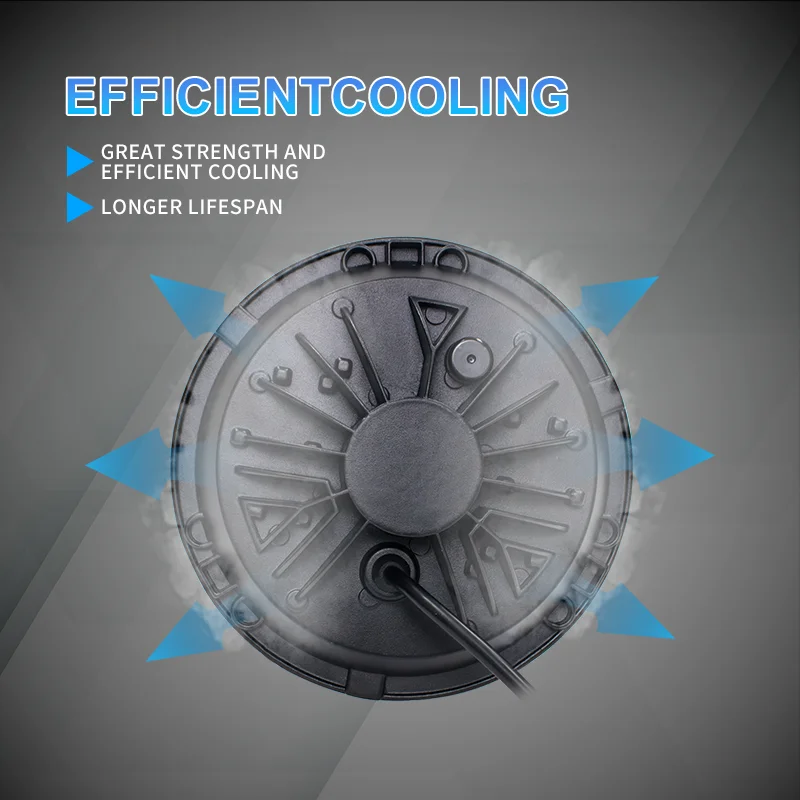 Universal Round 7 Inch H4 Angle Eyes LED Mortorcyele Work Headlamp H/L Beam DRL Spot Driving LED Headlight For Road Jeep