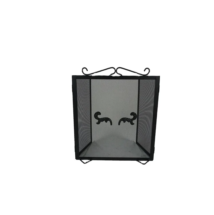 Factory Supply Useful Fireplace Sliding Screen Cast Iron Scrollwork Fireplace Screen Tiffany