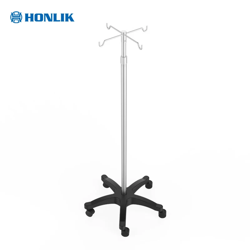 High Quality Stainless Steel  Casters Height adjustable nfusion Stand drip stand infusion support